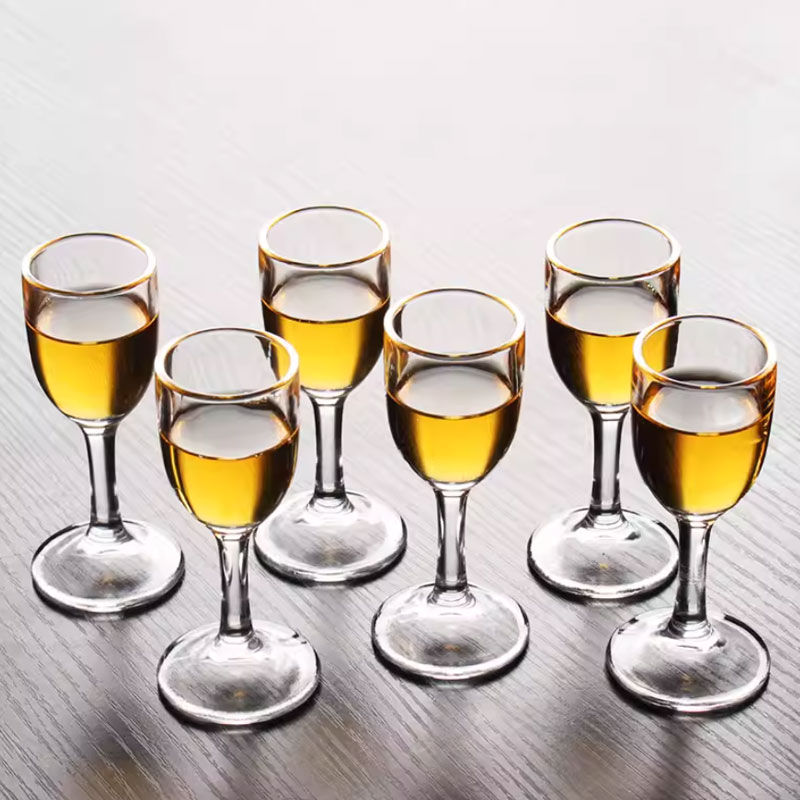 Wine Beer And Spirit - 6 個セット絶妙な小さなワイングラスエレガントなショットグラス白酒ゴブレットパーティー透明スピリッツカップワイン用品バードリンクウェア