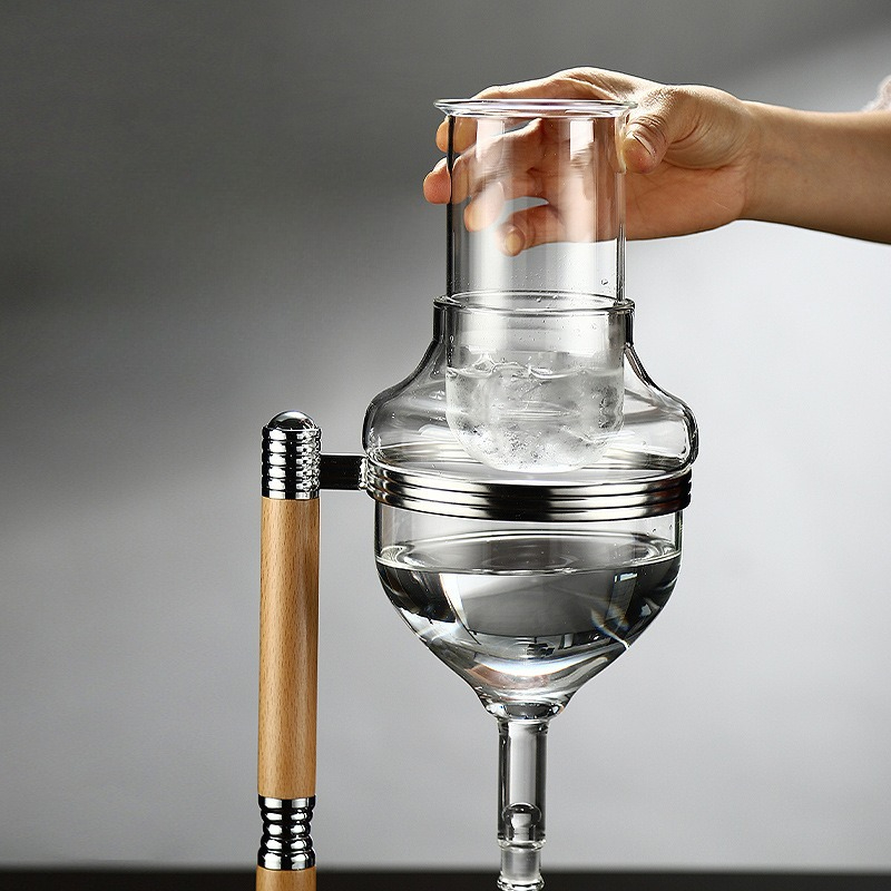 Decanter Aerator Set - ドリップフロー酒器セット クイックアイス冷却グラスディスペンサー 家庭用急速冷却エアレーター 完全酒器セット
