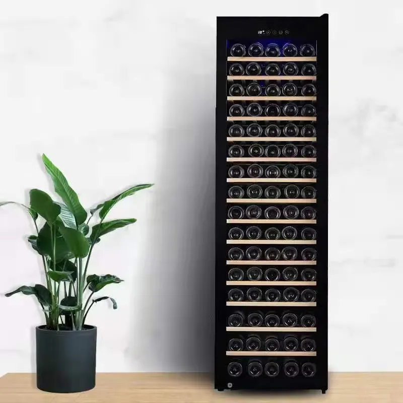 Wine Beer Dual Zone - デュアルゾーン電気式ボトルクーラー ステンレス鋼コンプレッサー冷蔵庫 家庭用/ホテル用ワイン・ビール冷蔵庫