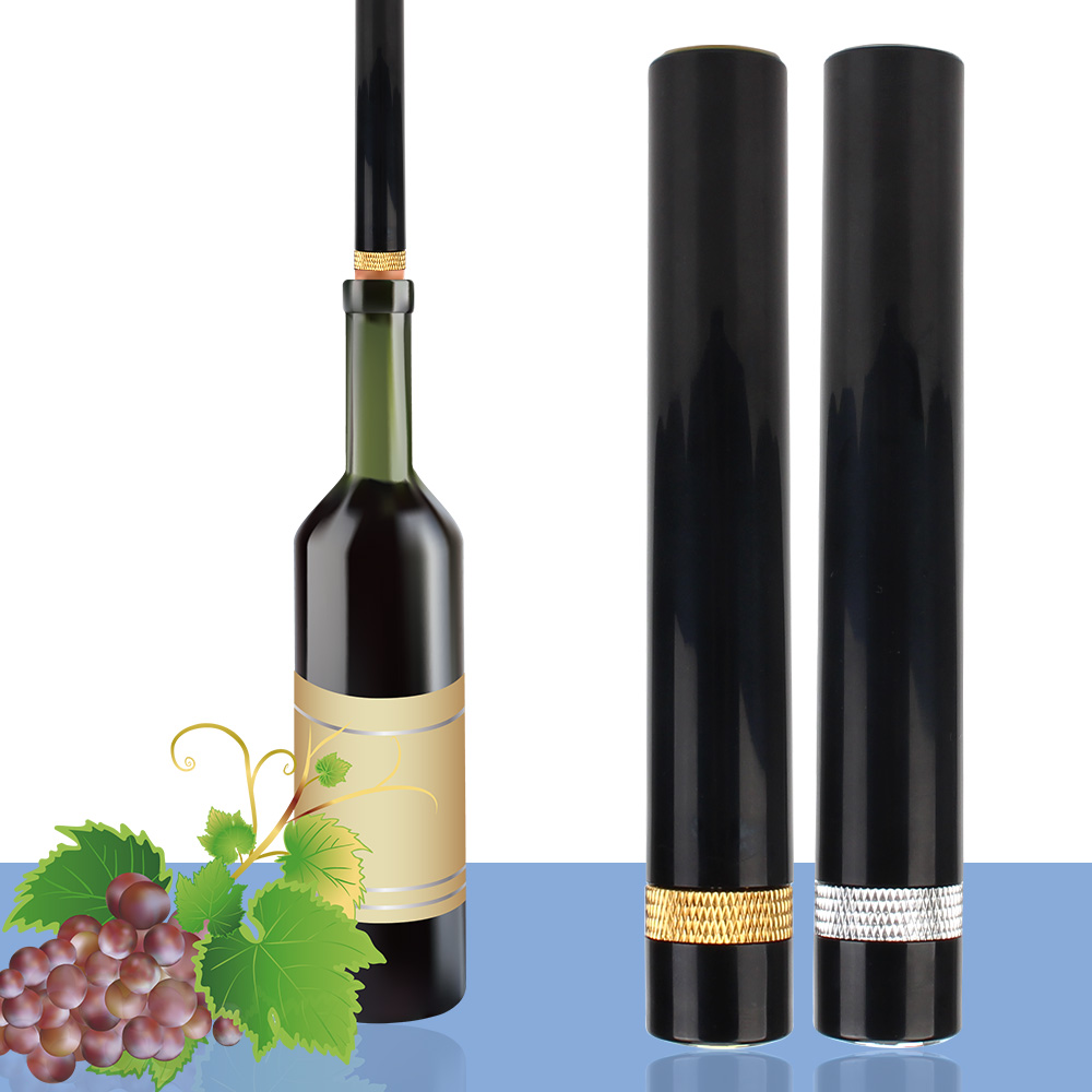 Wine Bottle Size - バーツール ワインボトルオープナー 小型 ピンジャーコルク抜き ポータブルワインコルクスクリュー 空気圧ポンプ