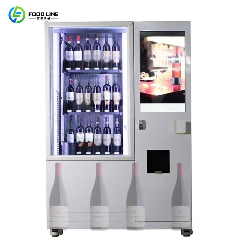Wine Beers - スマート年齢確認リフトシステム搭載冷蔵庫自動販売機、ビール・赤ワイン自動販売機（エレベーター付き）、カスタマイズ可能