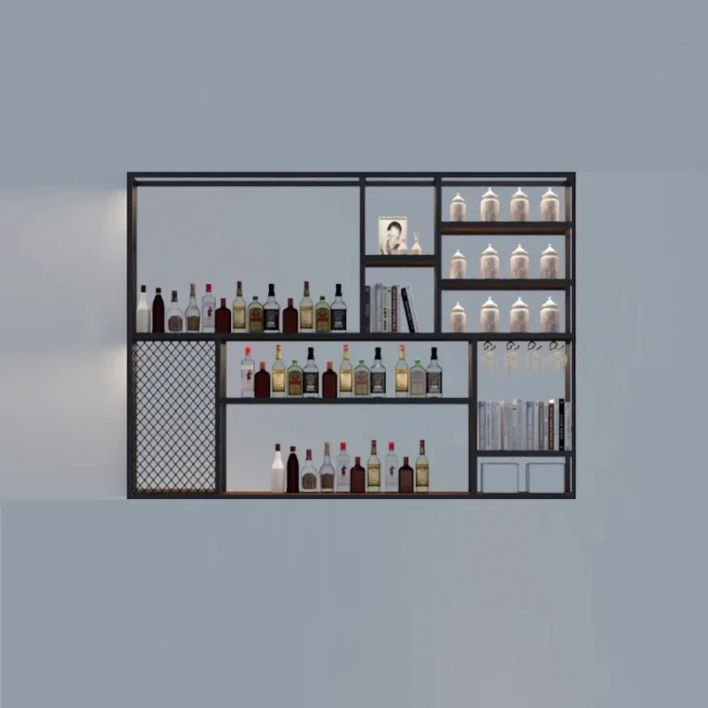 Wine Bottle Size - ビュッフェ収納 サロン ワインキャビネット ディスプレイ棚 ボトル 小売