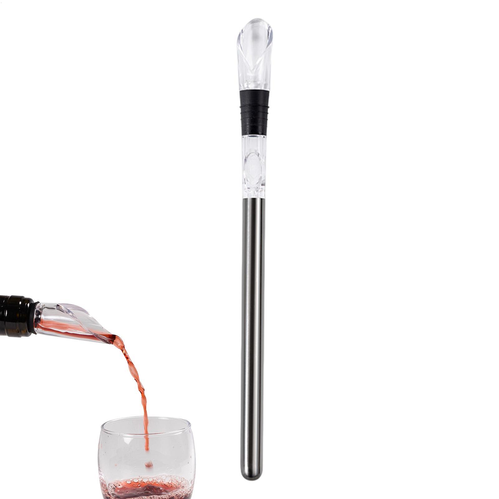 Wine Beer Cooler - 便利な304ステンレス鋼ワイン冷却スティック、バーポアラー、家庭用ワインフローズンロッド、ワインクーラー、ビールチラースティックデカンター