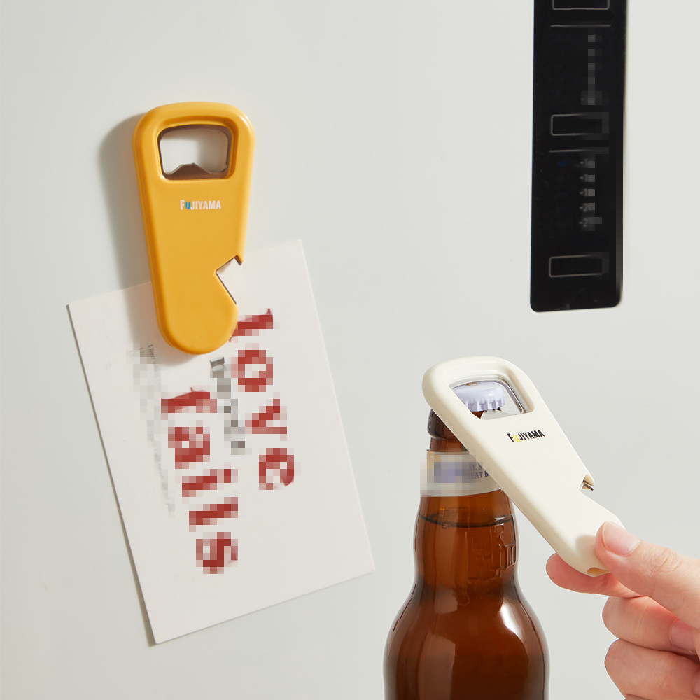 Wine Beer Cooler - マグネット式ボトルオープナー、冷蔵庫に吸着可能、家庭用ビールボトルオープナー、ワインボトルオープナー