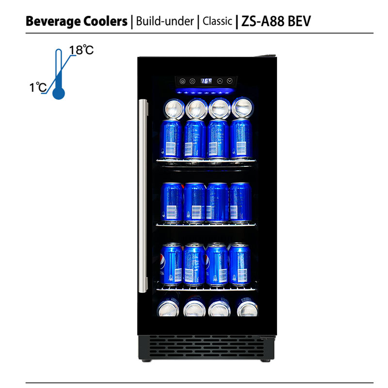 OEM小型ドリンクバー冷蔵庫 カスタム冷蔵庫 ガラス扉飲料ク - Wine Beer Dual Zone のレビューと価格
