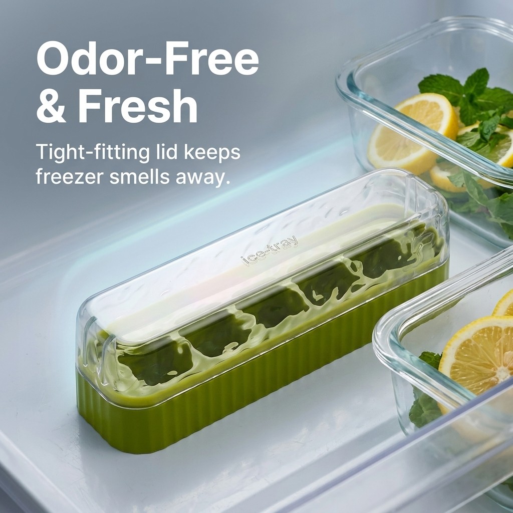 ミニプラスチック製製氷皿 蓋付き 再利用可能 5グリッド ア - Wine Beer Cooler のレビューと価格
