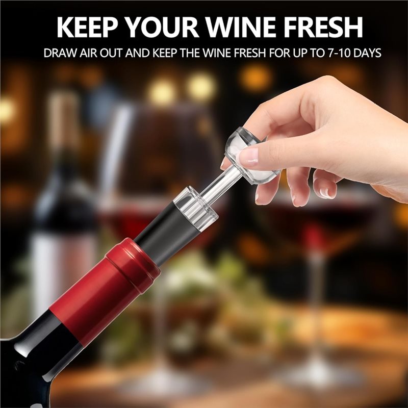A84G-電動ワインオープナー 4-in-1 充電式ワインエ - Decanter Aerator Set のレビューと価格