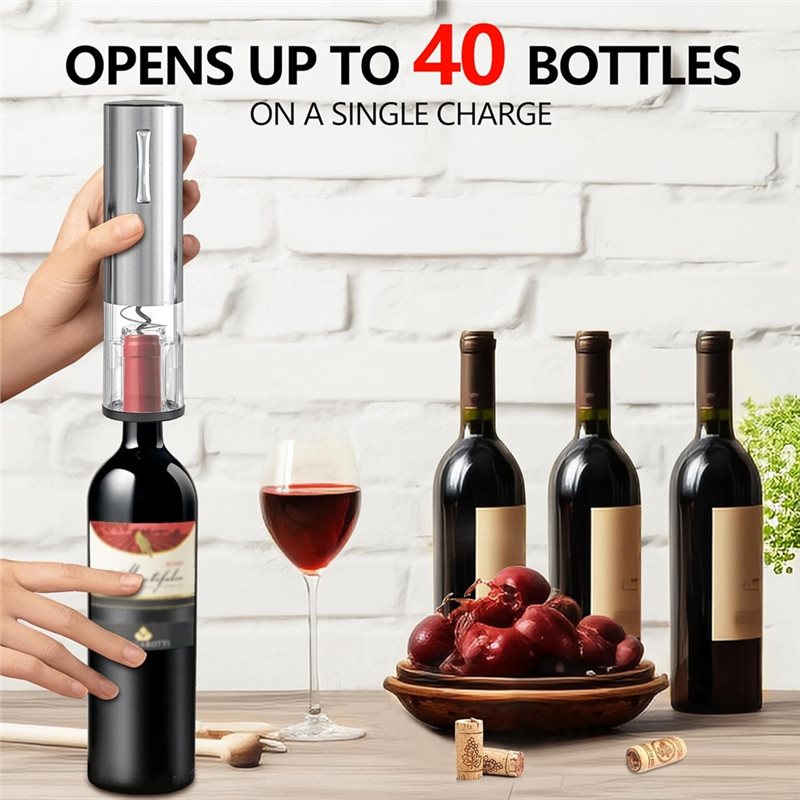 A84G-電動ワインオープナー 4-in-1 充電式ワインエ - Decanter Aerator Set のレビューと価格