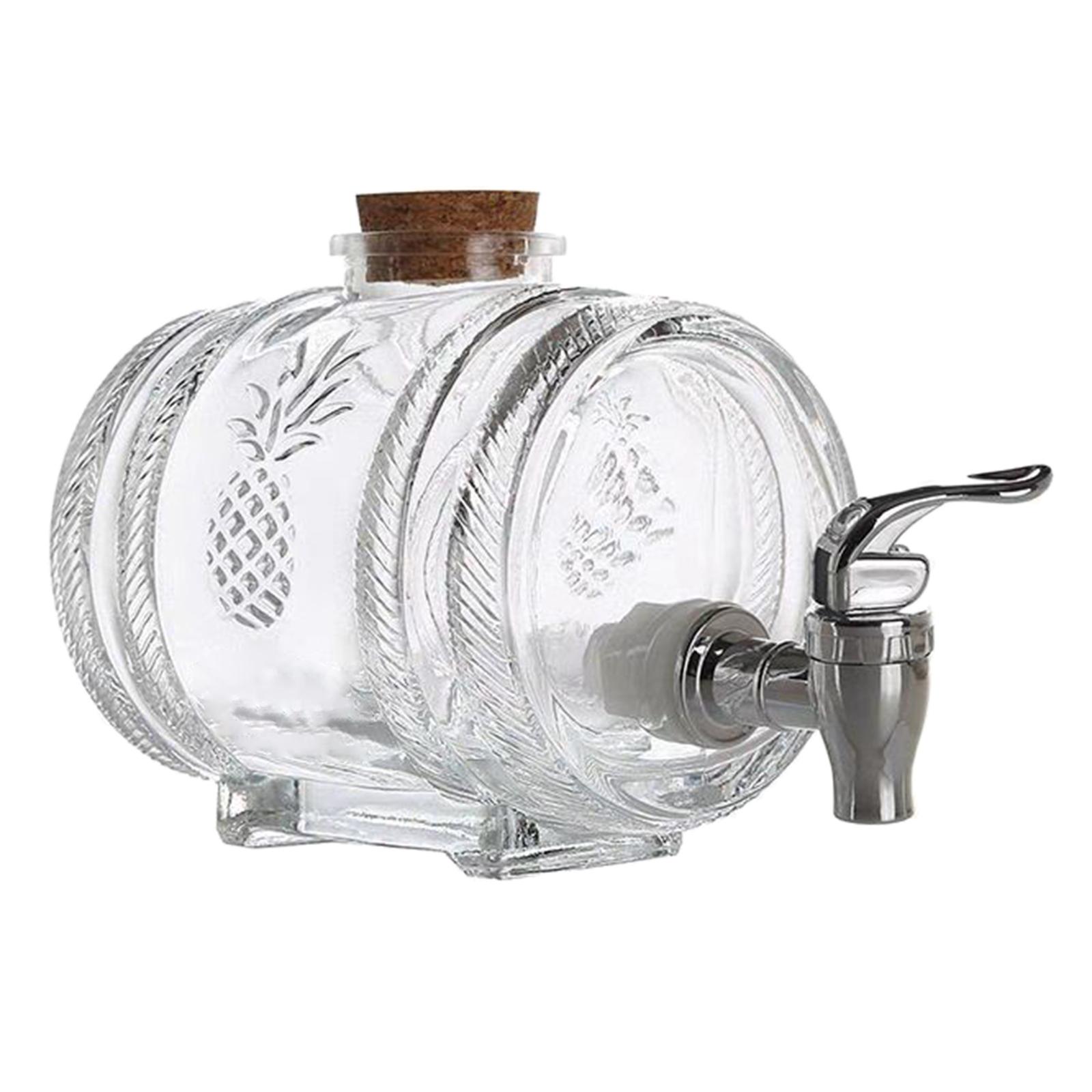 高級ガラス製バレルディスペンサー（コルク栓付き）家庭用ガラス - Wine Beer And Spirit のレビューと価格