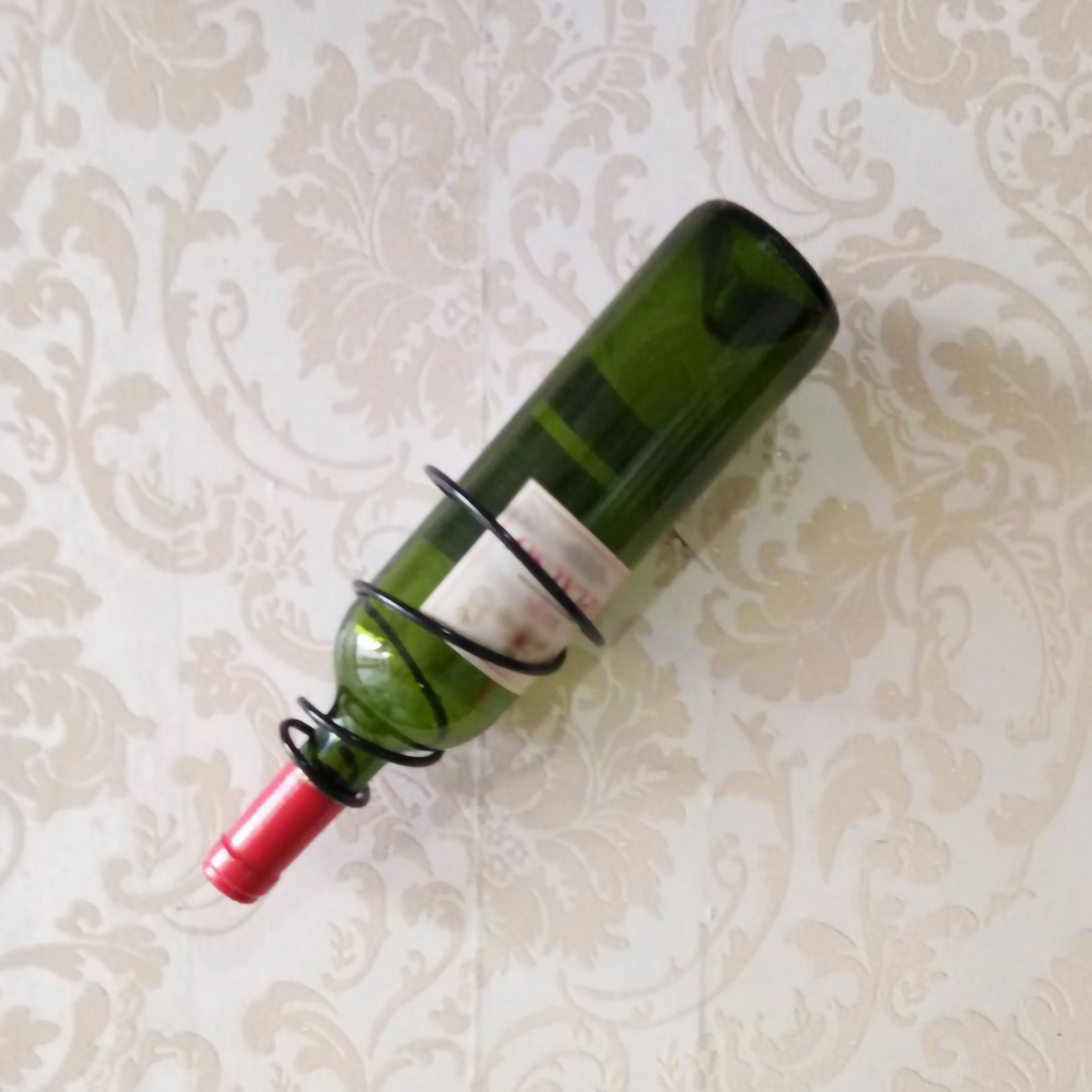 24時間配送 3パック シンプルなシングルボトル壁掛けワイン - Wine Rack Wall Mount のレビューと価格