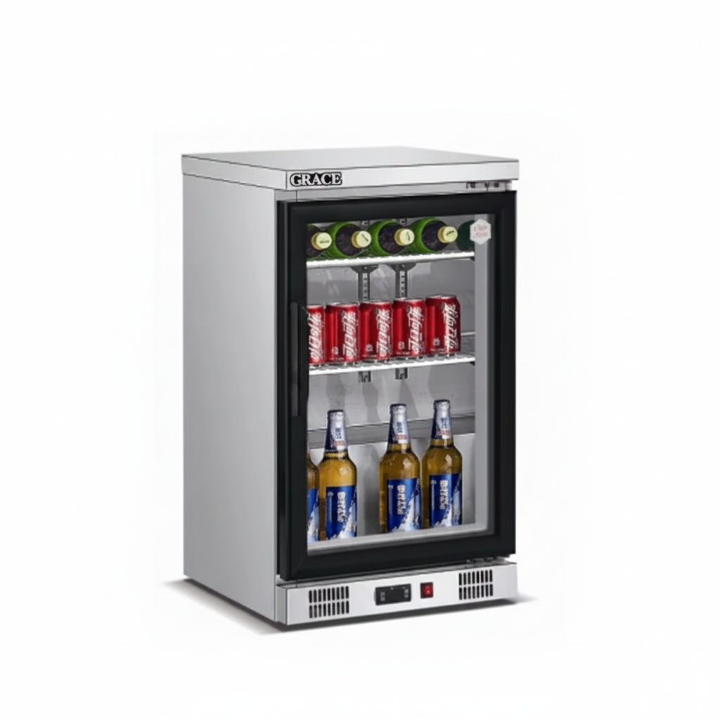 アンダーカウンター冷蔵庫、304ステンレス鋼製520x500 - Wine Beer Dual Zone のレビューと価格