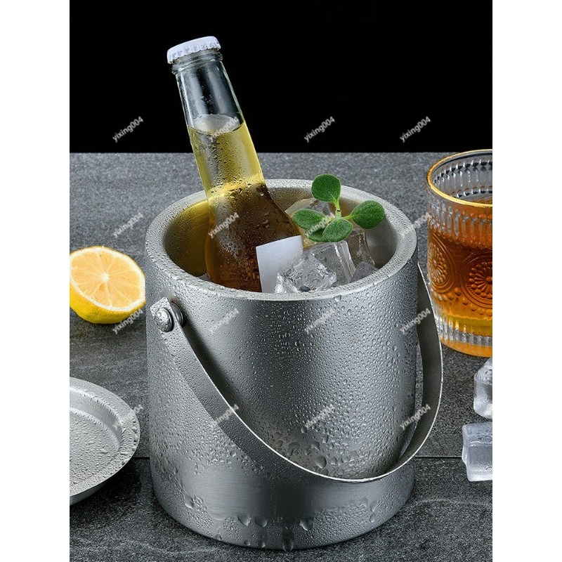 二重壁304ステンレス鋼製アイスバケット、ビール、赤ワイン、 - Wine Beer Cooler のレビューと価格