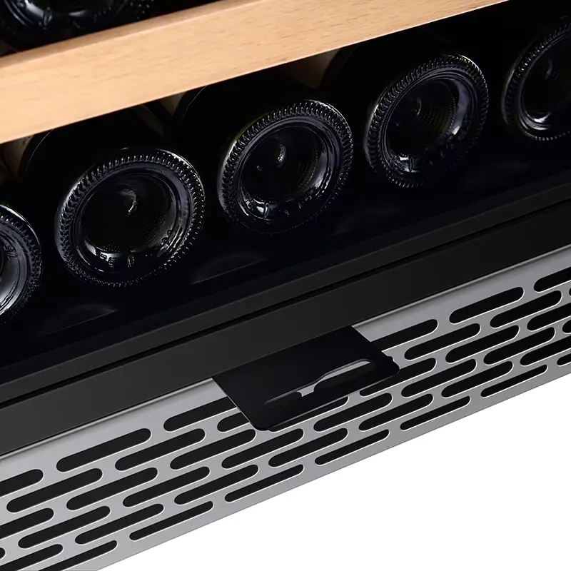 48本収納 ワインクーラー デュアルガラスドア ビールクーラ - Wine Beer Dual Zone のレビューと価格