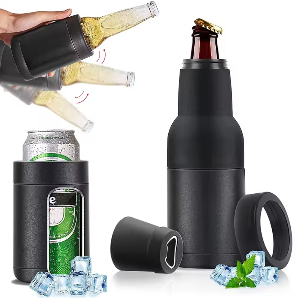 3 in 1ステンレス鋼製ビールボトルクーラー、断熱二重壁ビ - Wine Beer Cooler のレビューと価格