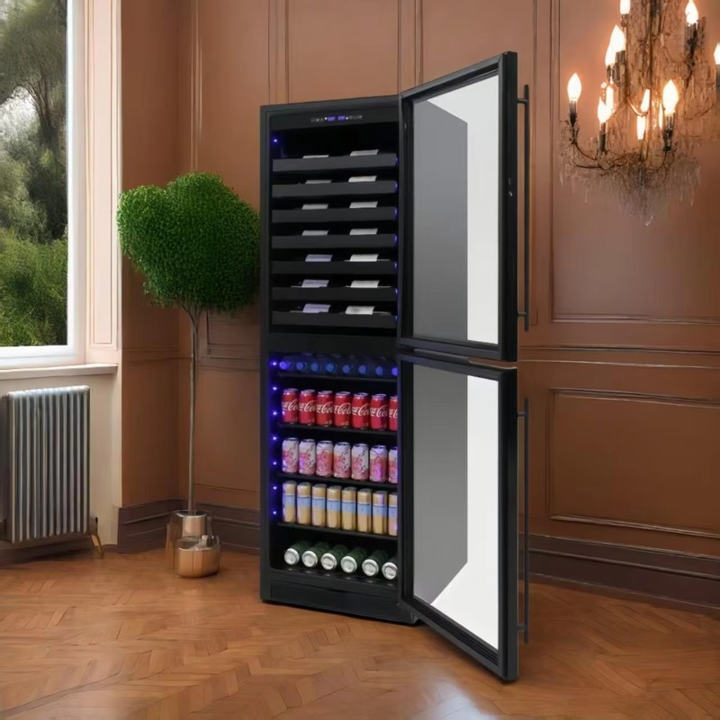 24インチ幅のインテリジェント電動飲料冷蔵庫、デュアルゾーン - Wine Beer Dual Zone のレビューと価格