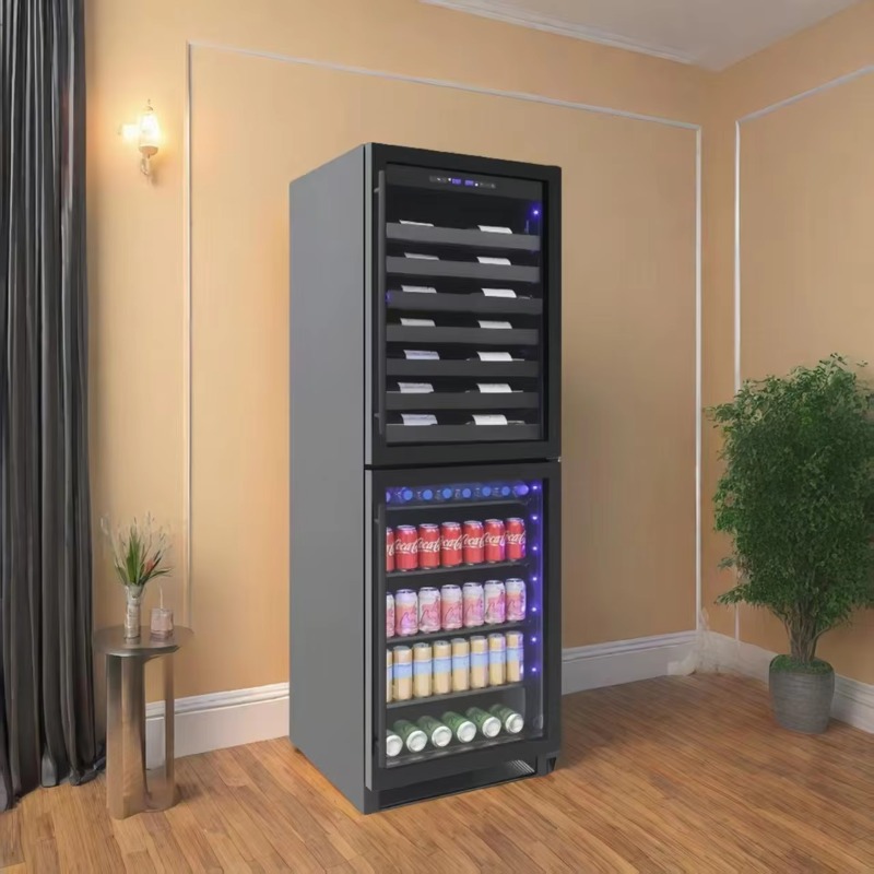 24インチ幅のインテリジェント電動飲料冷蔵庫、デュアルゾーン - Wine Beer Dual Zone のレビューと価格