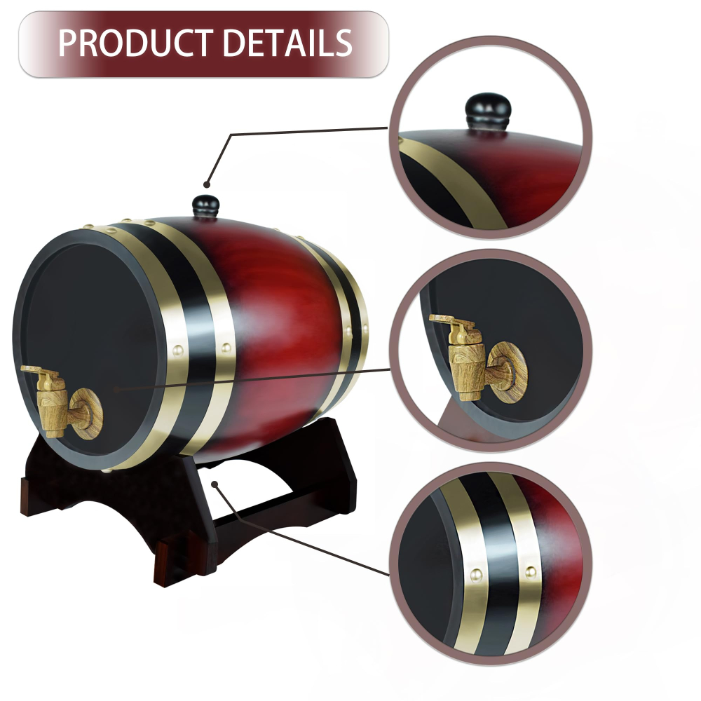 ウイスキーバレルディスペンサー オーク樽熟成樽 木製ホームウ - Wine Beer And Spirit のレビューと価格