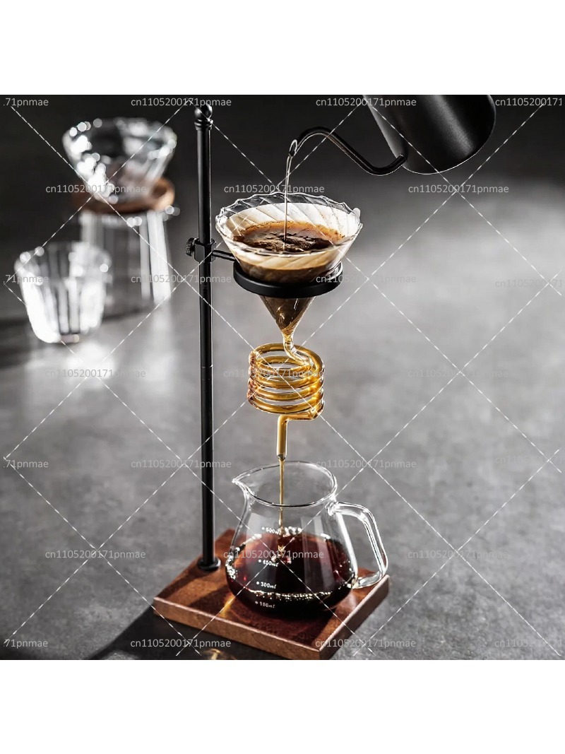 エレガントなスパイラルガラス製コーヒードリッパーセット、赤ワ - Decanter Aerator Set のレビューと価格