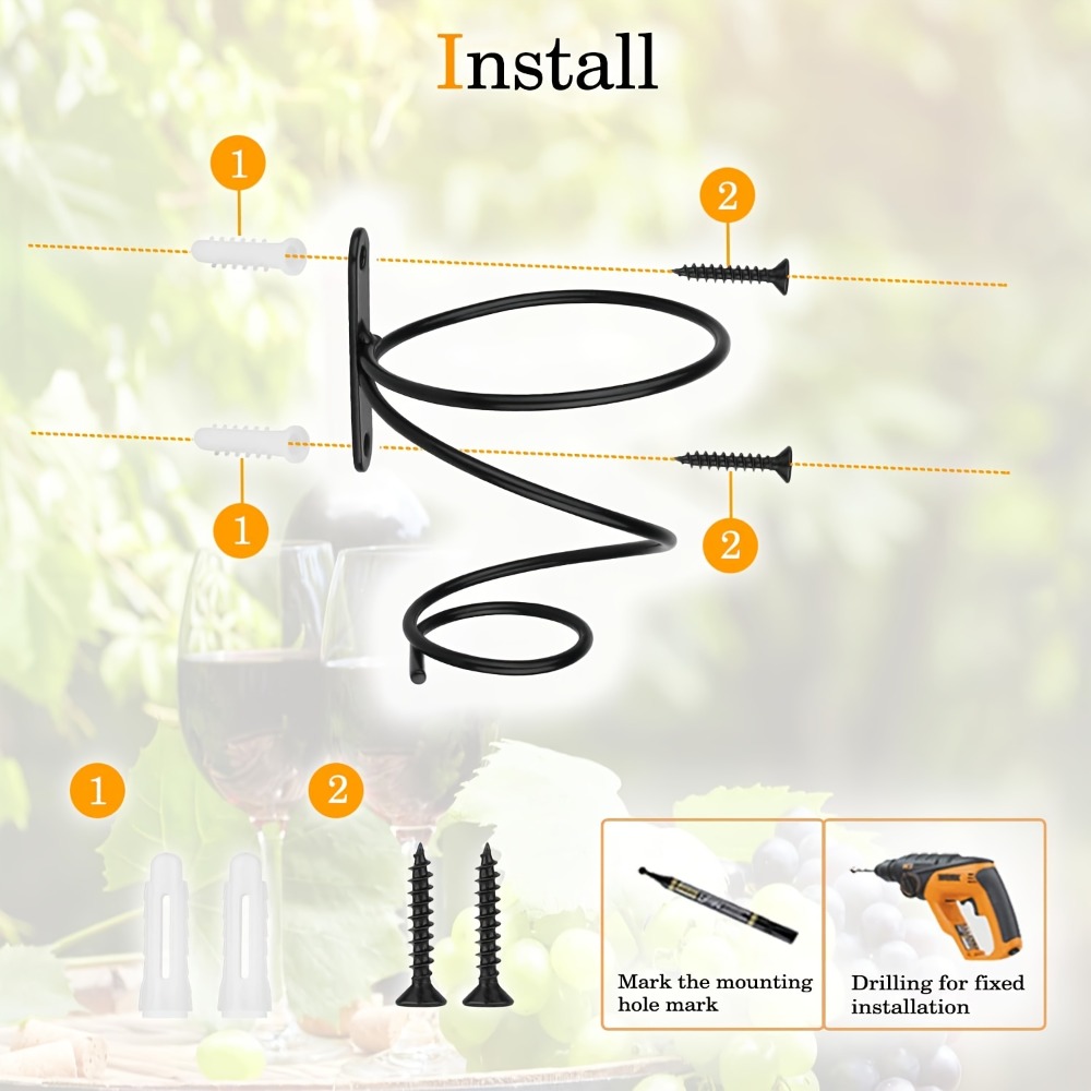 1PC ミニマリストシングルボトル壁掛けワインラック、クリエ - Wine Rack Wall Mount のレビューと価格