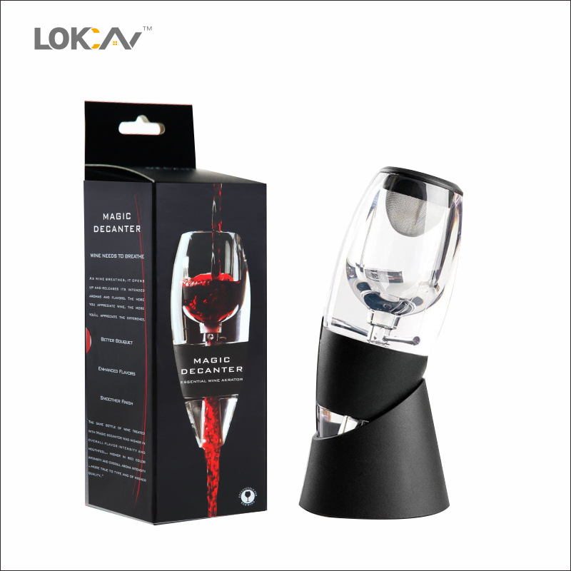 プロ仕様の赤ワインデカンターポアラー、フィルタースタンド付き - Decanter Aerator Set のレビューと価格