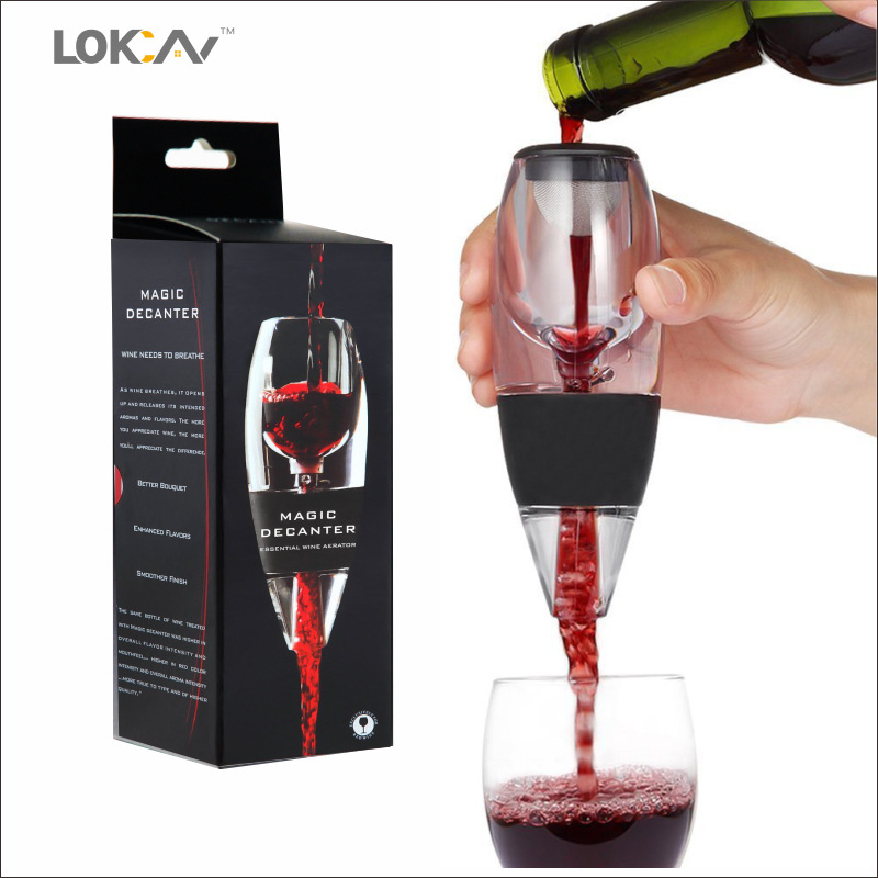 プロ仕様の赤ワインデカンターポアラー、フィルタースタンド付き - Decanter Aerator Set のレビューと価格