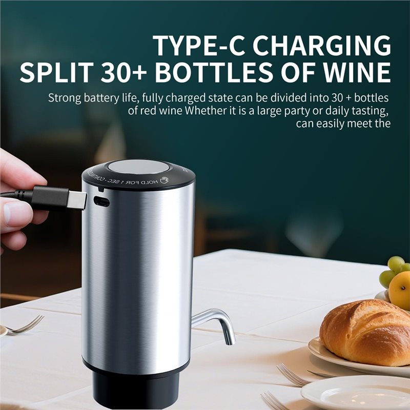 プレミアムアップグレードワインエアレーター 電動ワインデカン - Decanter Aerator Set のレビューと価格