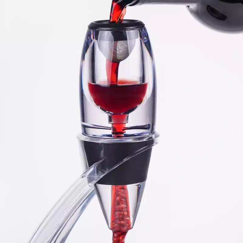 プロ仕様の赤ワインデカンターポアラー、フィルタースタンドホル - Decanter Aerator Set のレビューと価格