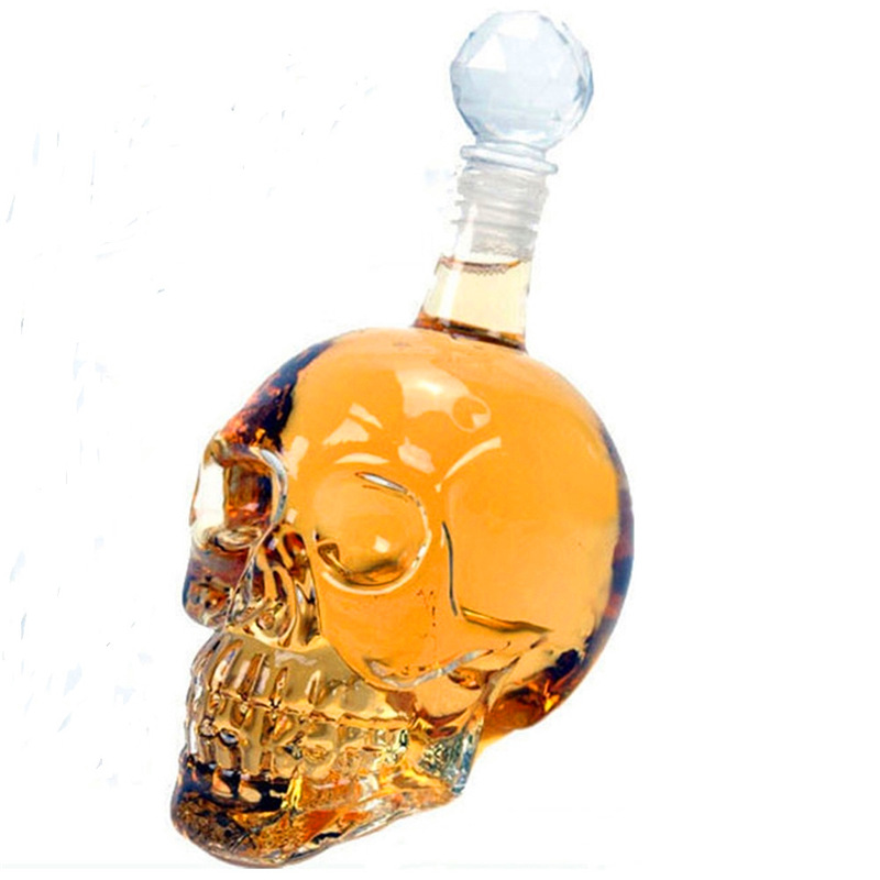 クリエイティブスカルヘッドデカンタクリスタルボトルウォッカワ - Wine Beer And Spirit のレビューと価格