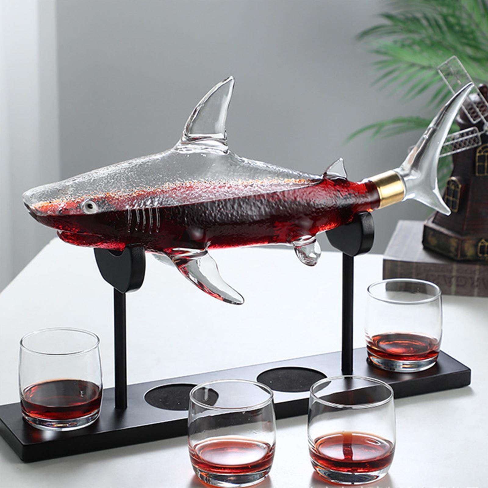 ワインデカンター 魚の形をしたワインセット キッチン用 人工 - Decanter Aerator Set のレビューと価格