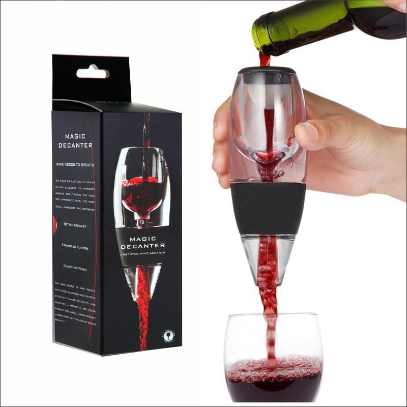 【M】赤ワイン・ウイスキーエアレーターディスペンサー1セット - Decanter Aerator Set のレビューと価格