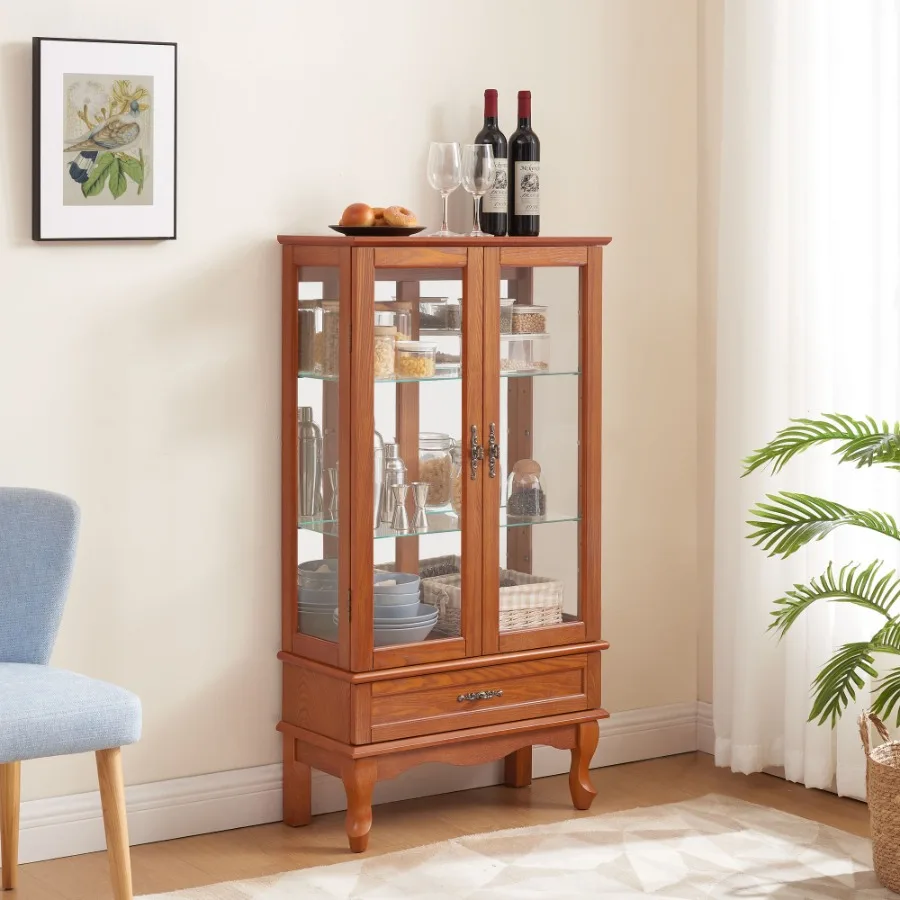 照明付きガラスキャビネット ガラスワインキャビネット 調節可 - Wine & Beer Emporium のレビューと価格