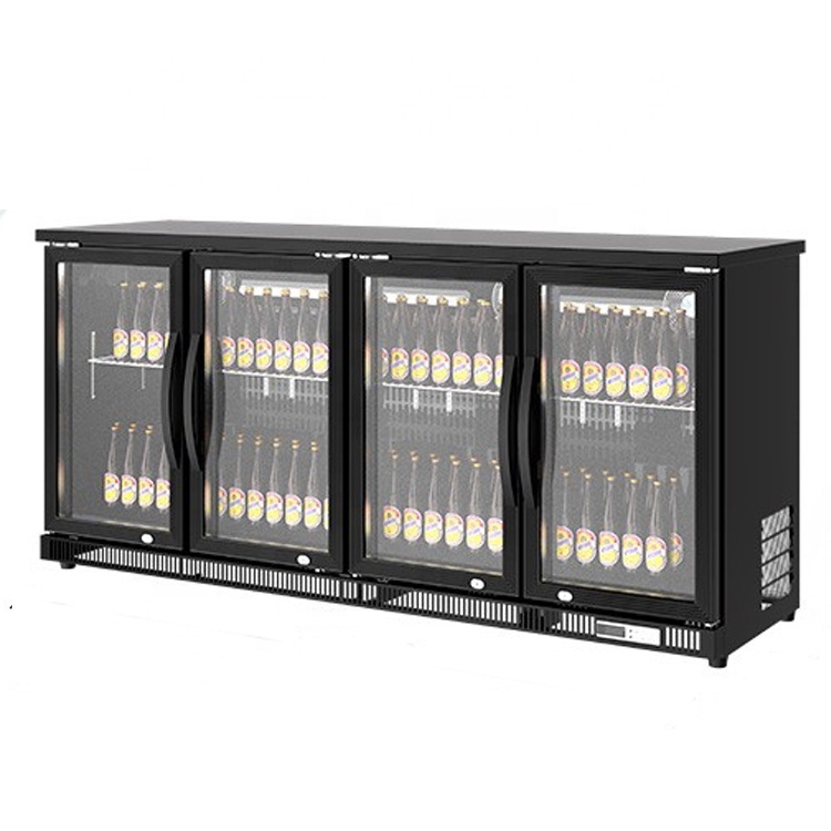業務用バー機器 4枚ガラス扉 アンダーカウンター空冷式ビール - Wine Beer Dual Zone のレビューと価格