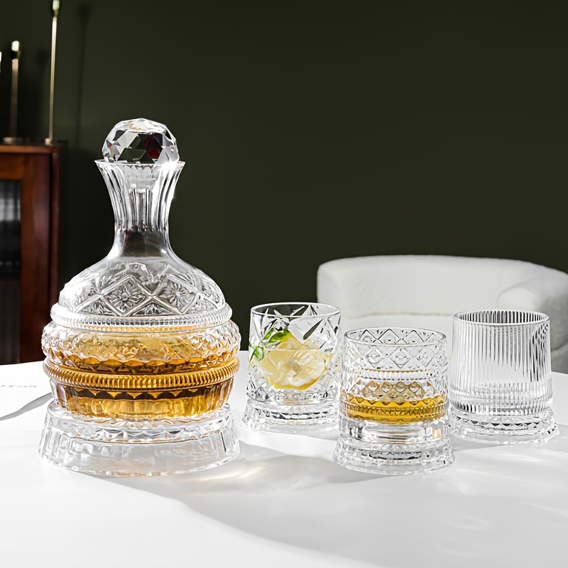 クリスタルワインデカンタ エレガントな手作りガラスワインデカ - Decanter Aerator Set のレビューと価格