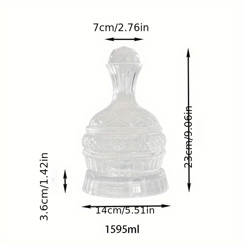 クリスタルワインデカンタ エレガントな手作りガラスワインデカ - Decanter Aerator Set のレビューと価格