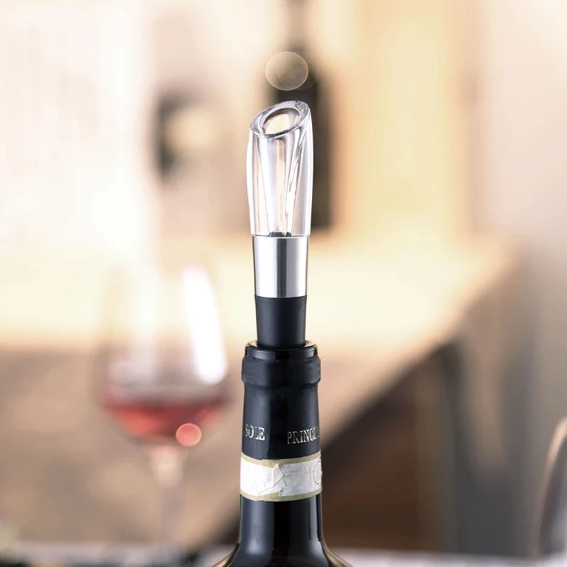 Youpin-ステンレススチールミニワインストッパー,フルー - Decanter Aerator Set のレビューと価格