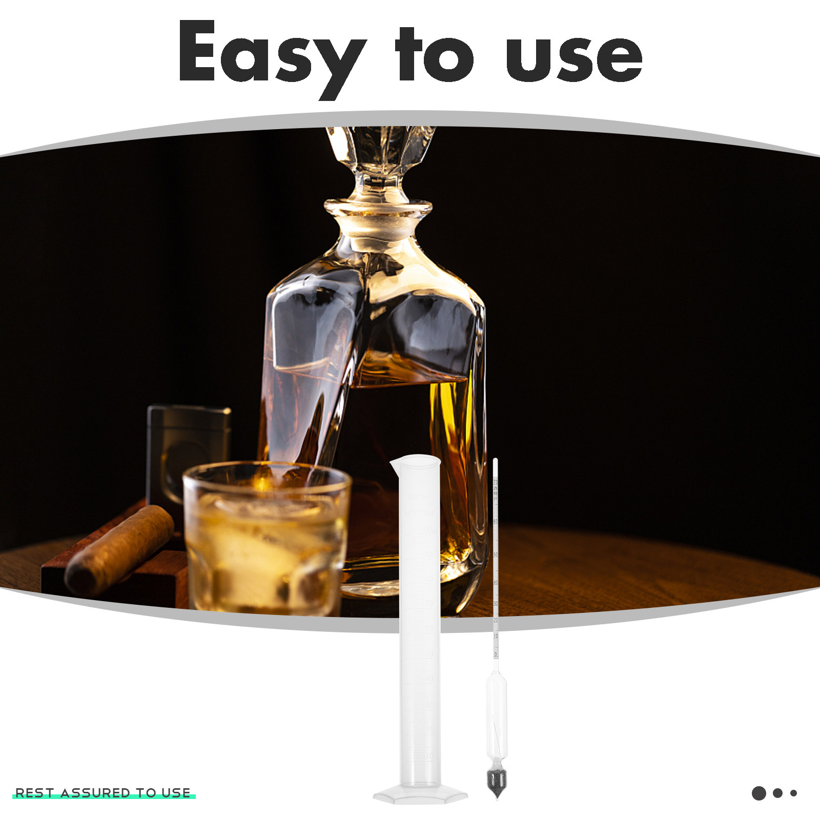 1セット ガラス製アルコールメーター 比重計 ビール、ワイン - Wine Beer And Mead のレビューと価格