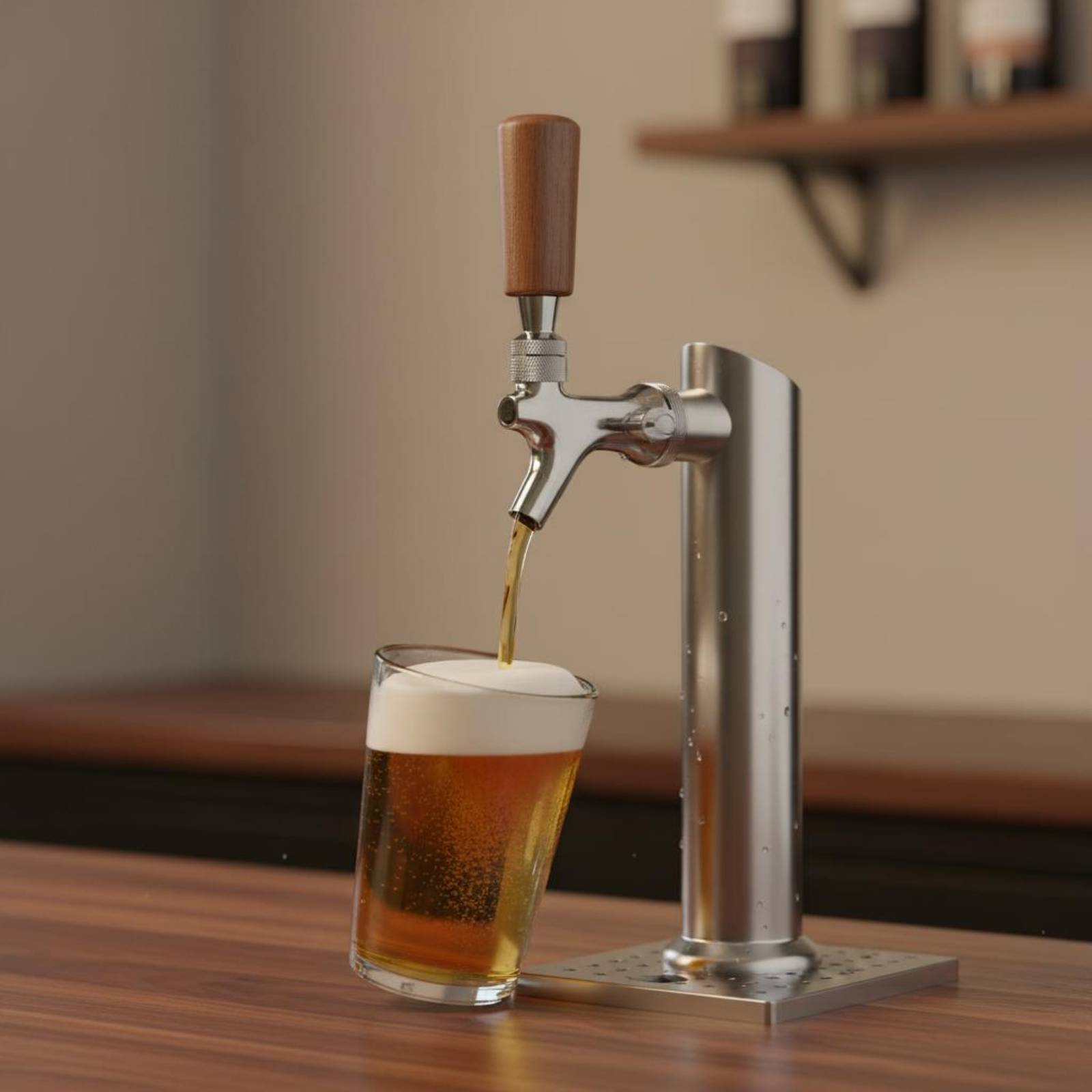 短い木製ビールハンドル、無垢材木製ビールタップハンドルバーア - Wine Beers のレビューと価格