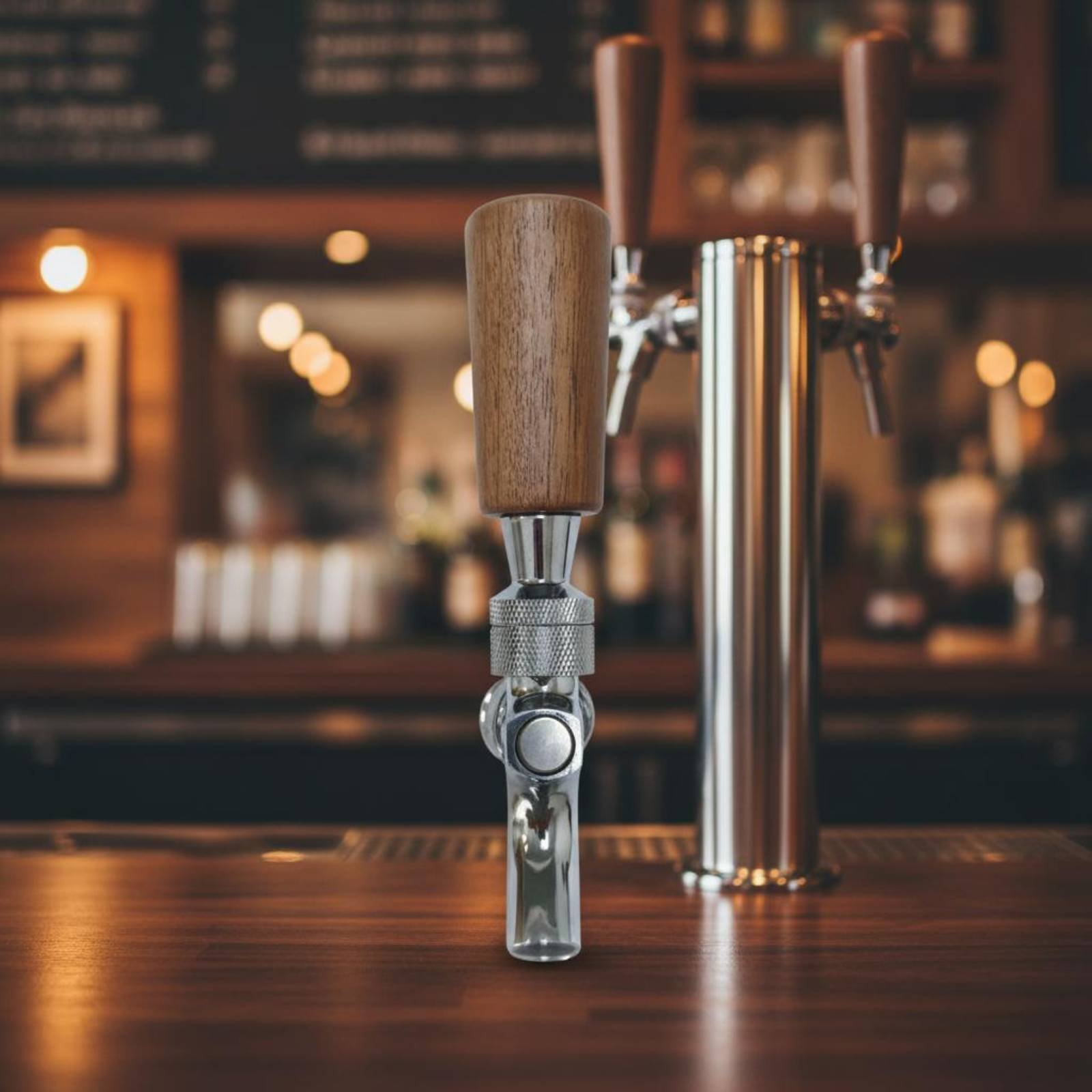 短い木製ビールハンドル、無垢材木製ビールタップハンドルバーア - Wine Beers のレビューと価格