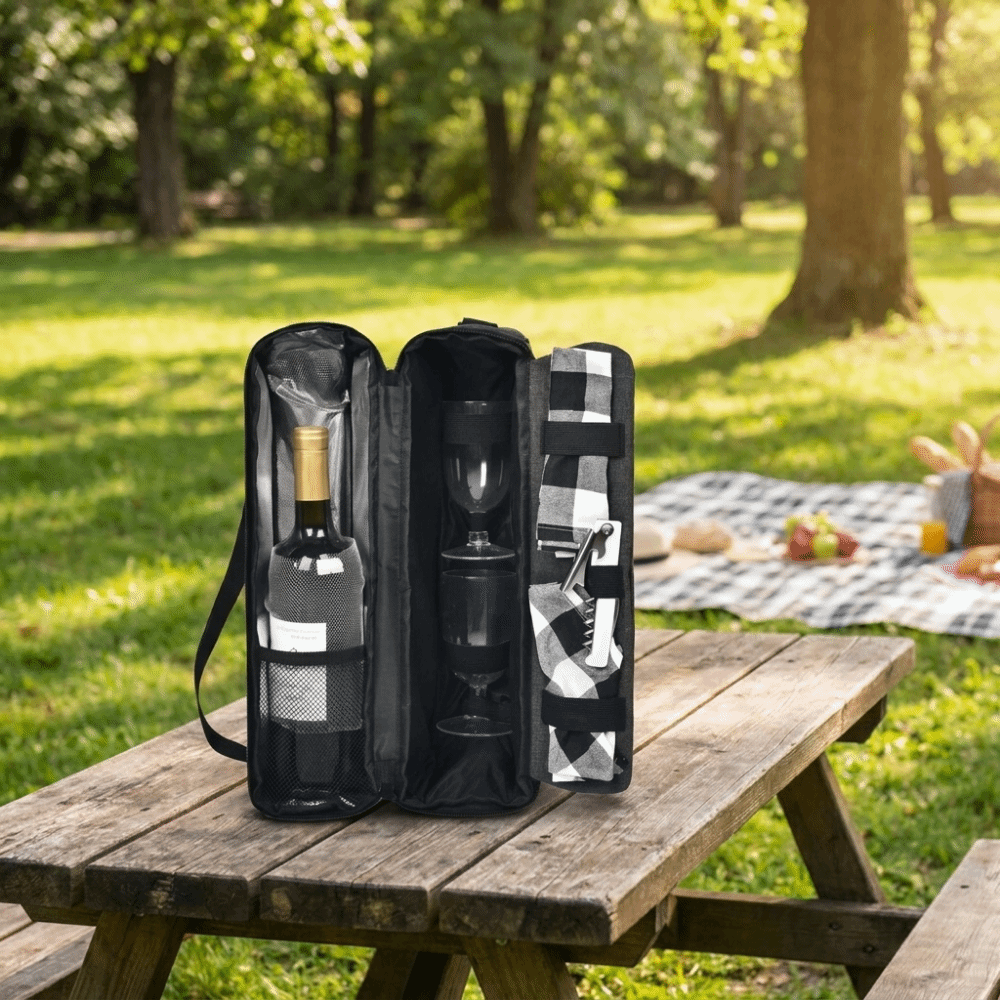 大容量ワインクーラーバッグ、2本収納可能、保護機能付きワイン - Wine Bottle Size のレビューと価格