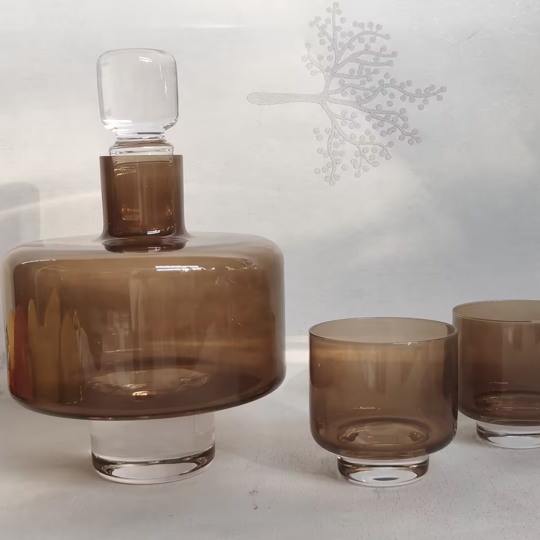 モダンなミニマルテクスチャクリスタルリカーキット、洗練された - Decanter Aerator Set のレビューと価格